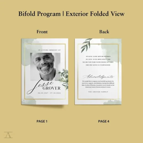 Funeral Desing Program Flowers Floral Funeral Program Template Celebration of Life – Real Creative Minds